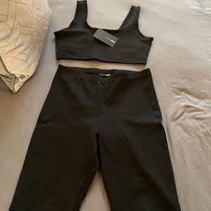 Biker shorts Crop Top set